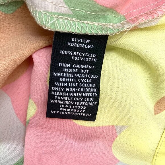 Social Standard SANCTUARY Smocked Midi Dress Large L Fiesta Pastel Floral EUC - Picture 11 of 15